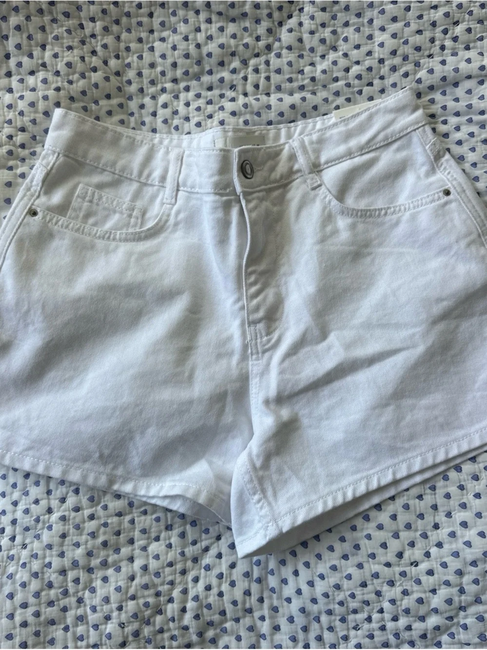 Zara White Denim Jean Shorts